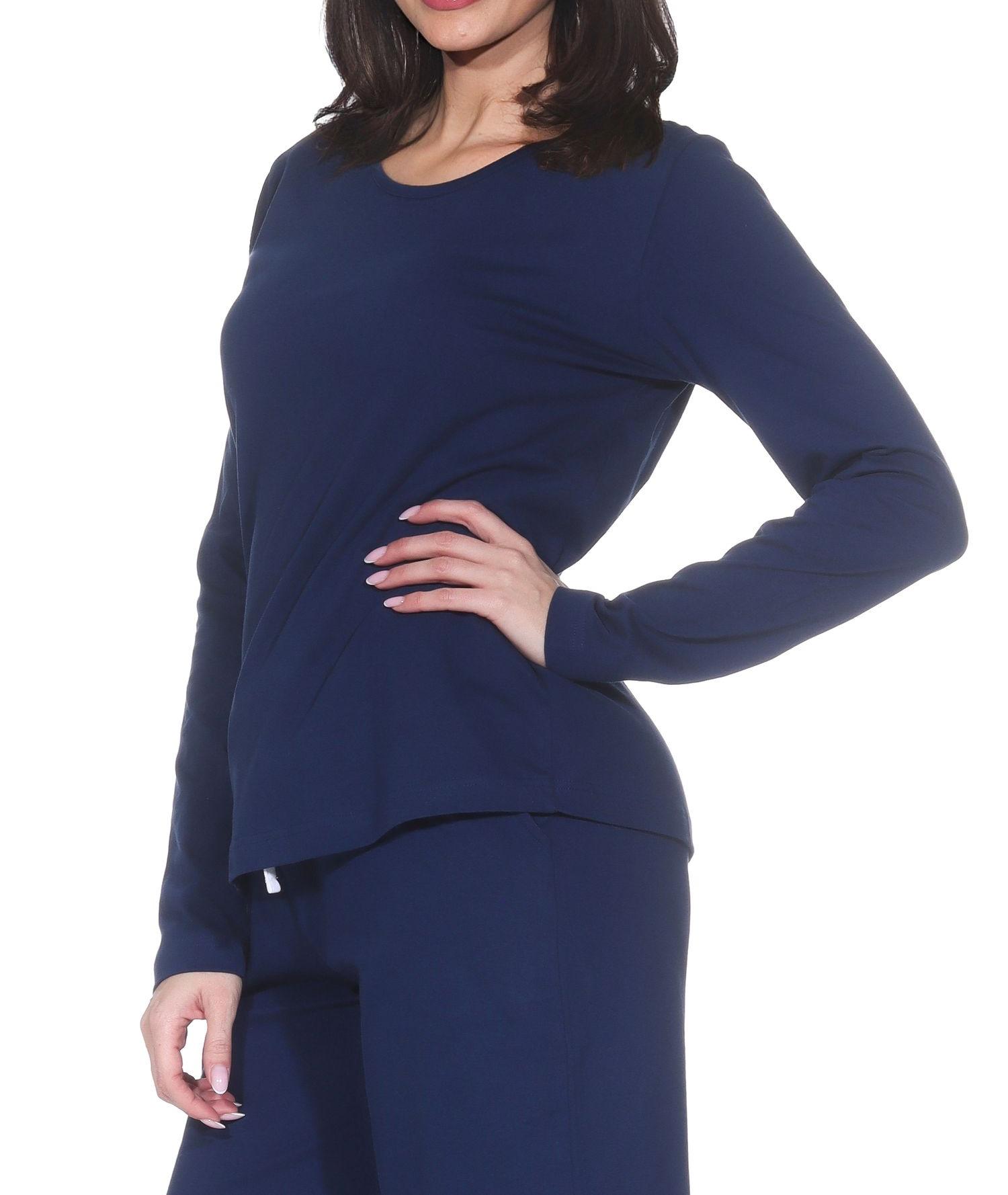 Damen langarm Schlafanzug Oberteil Pyjama Mix & Match – ideal zu kombinieren