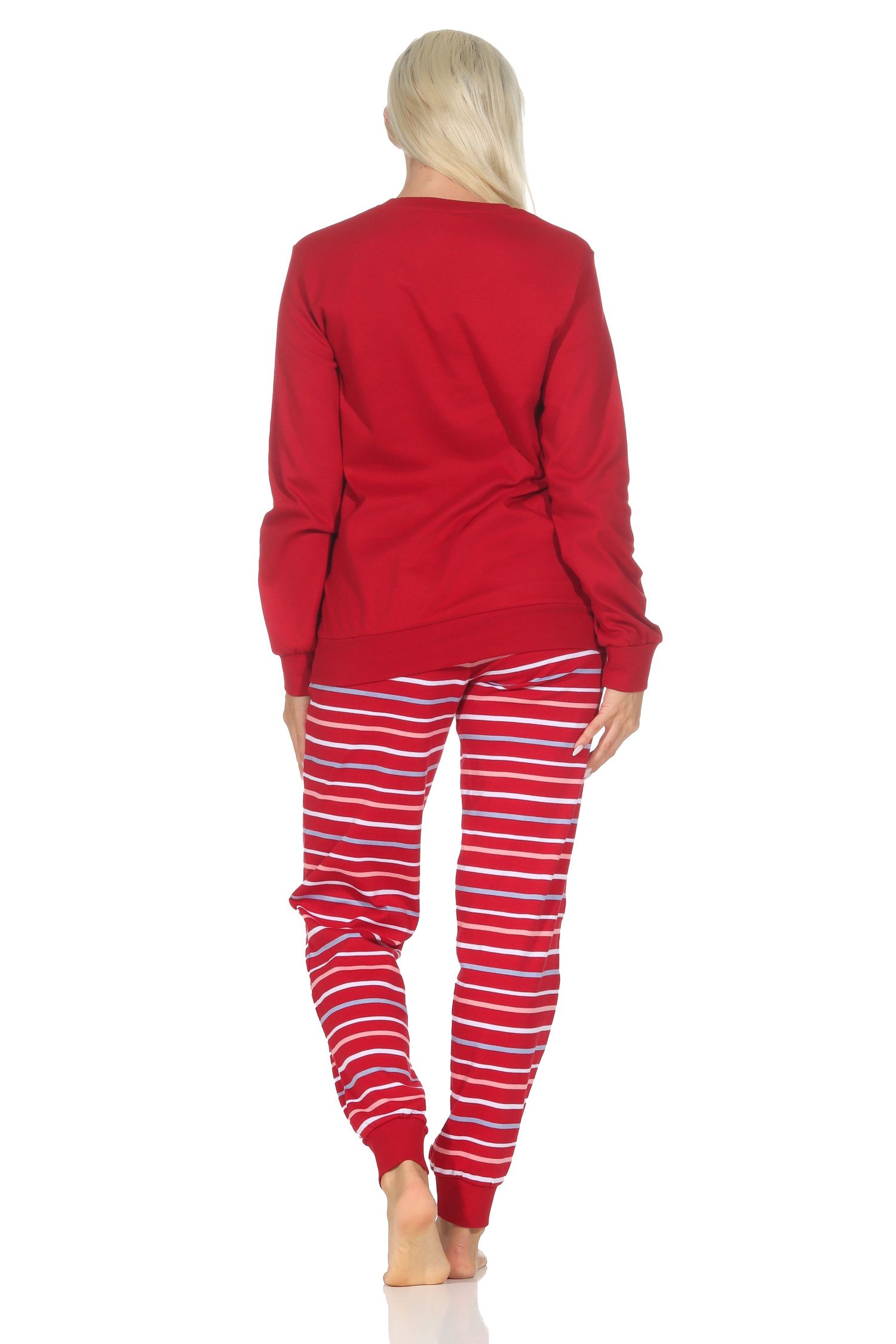 Normann Damen Schlafanzug mit Bündchen in Kuschel Interlock Qualität mit süssen Tiermotiv Normann Damen Schlafanzug mit Bündchen in Kuschel Interlock Qualität mit süssem Tiermotiv