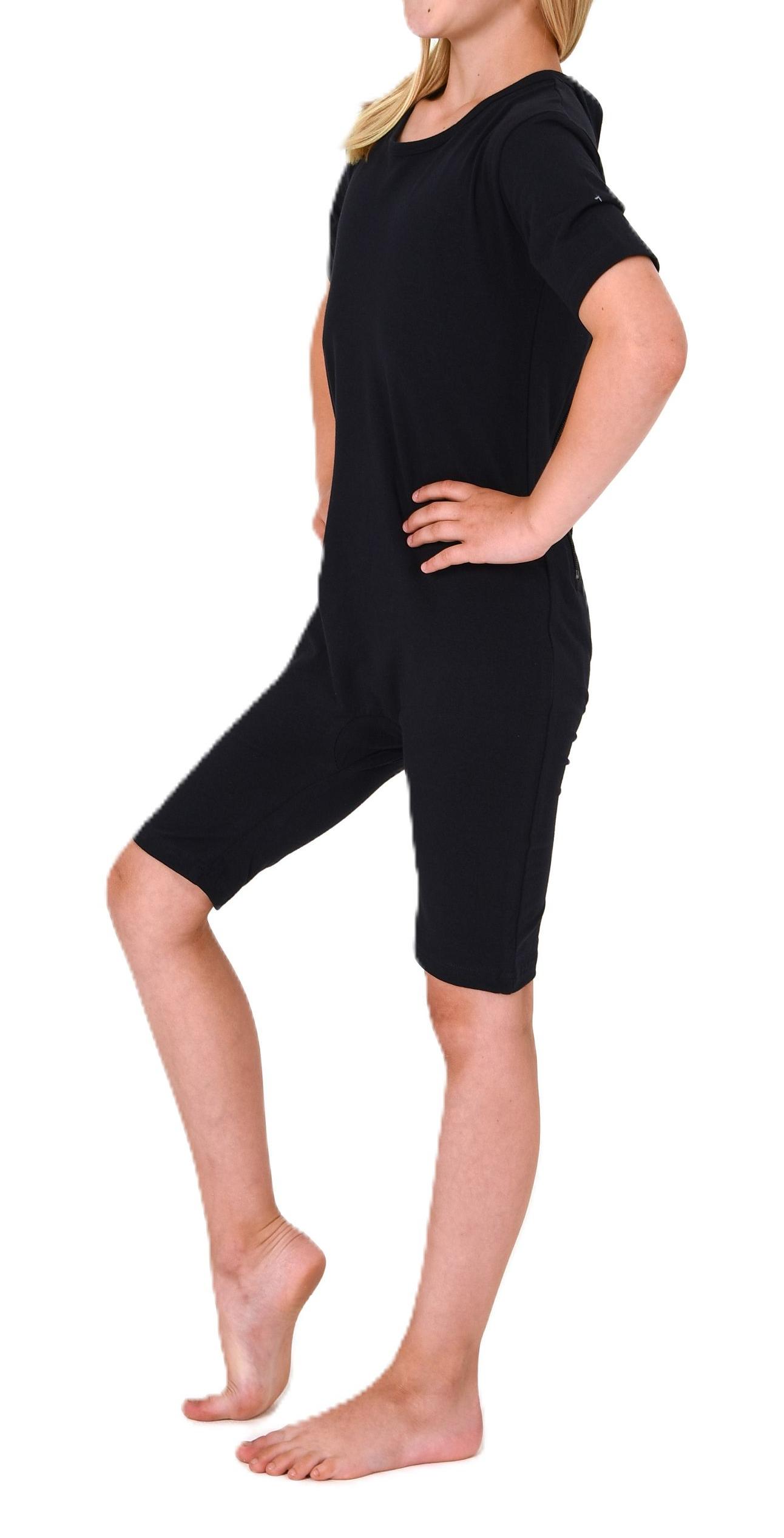 Kinder Pflegebody kurzarm - UNISEX - mit diagonalem Reißverschluss am Rücken