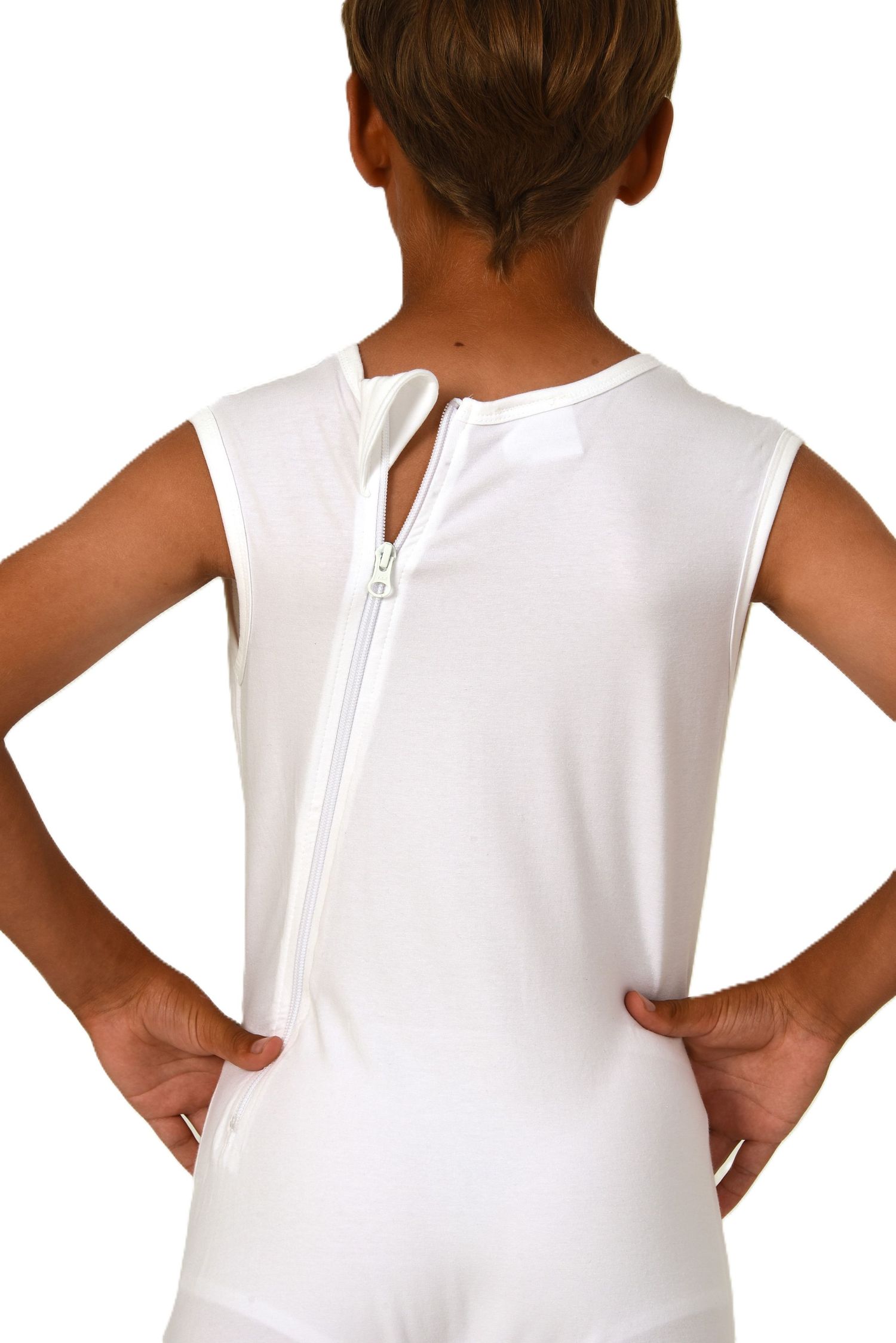 Normann Care Pflegebody Ohne Ärmel Für Kinder - Praktisch Mit Beinreißverschluss