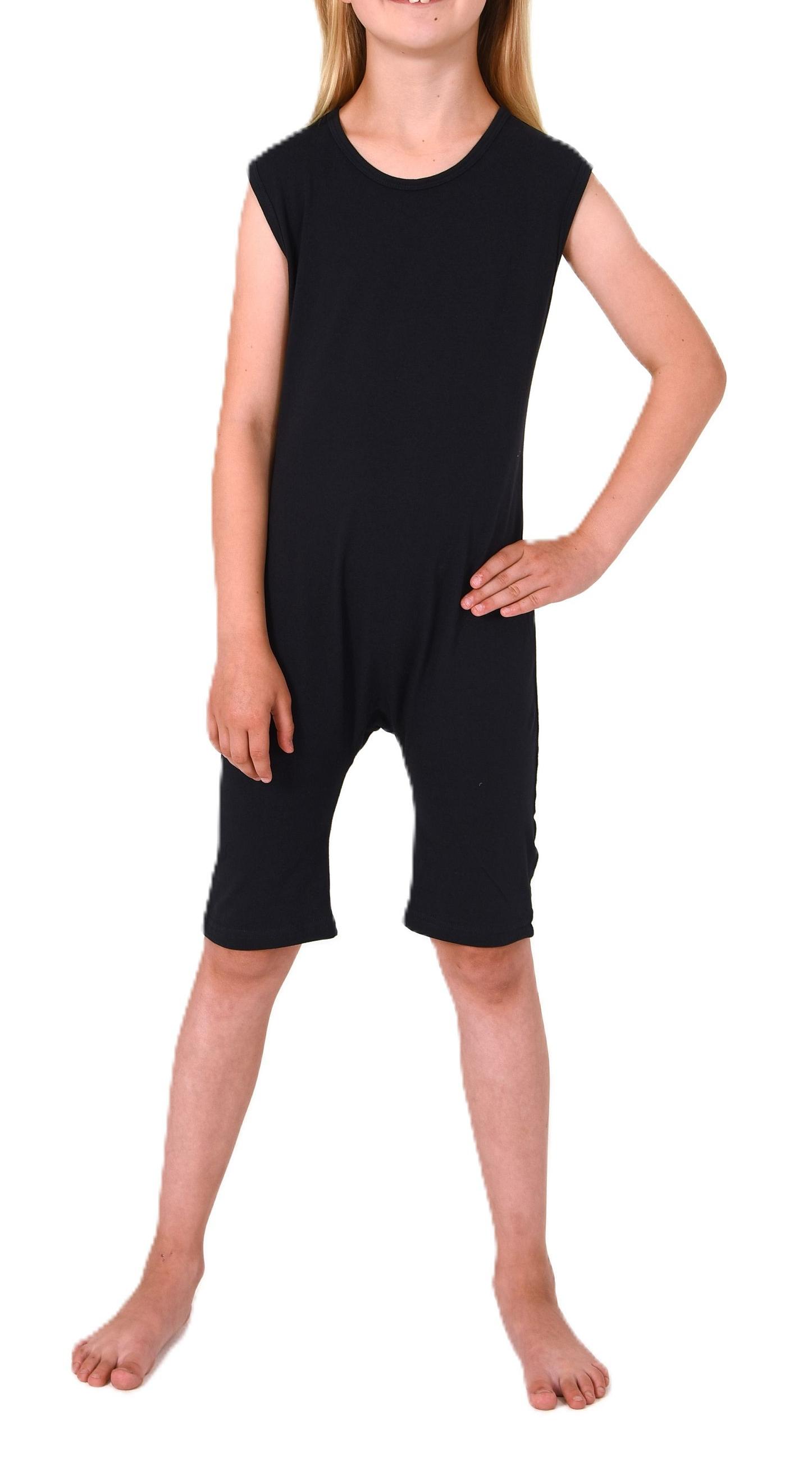 Kinder Pflegebody ohne Ärmel - UNISEX - mit diagonalem Reißverschluss am Rücken