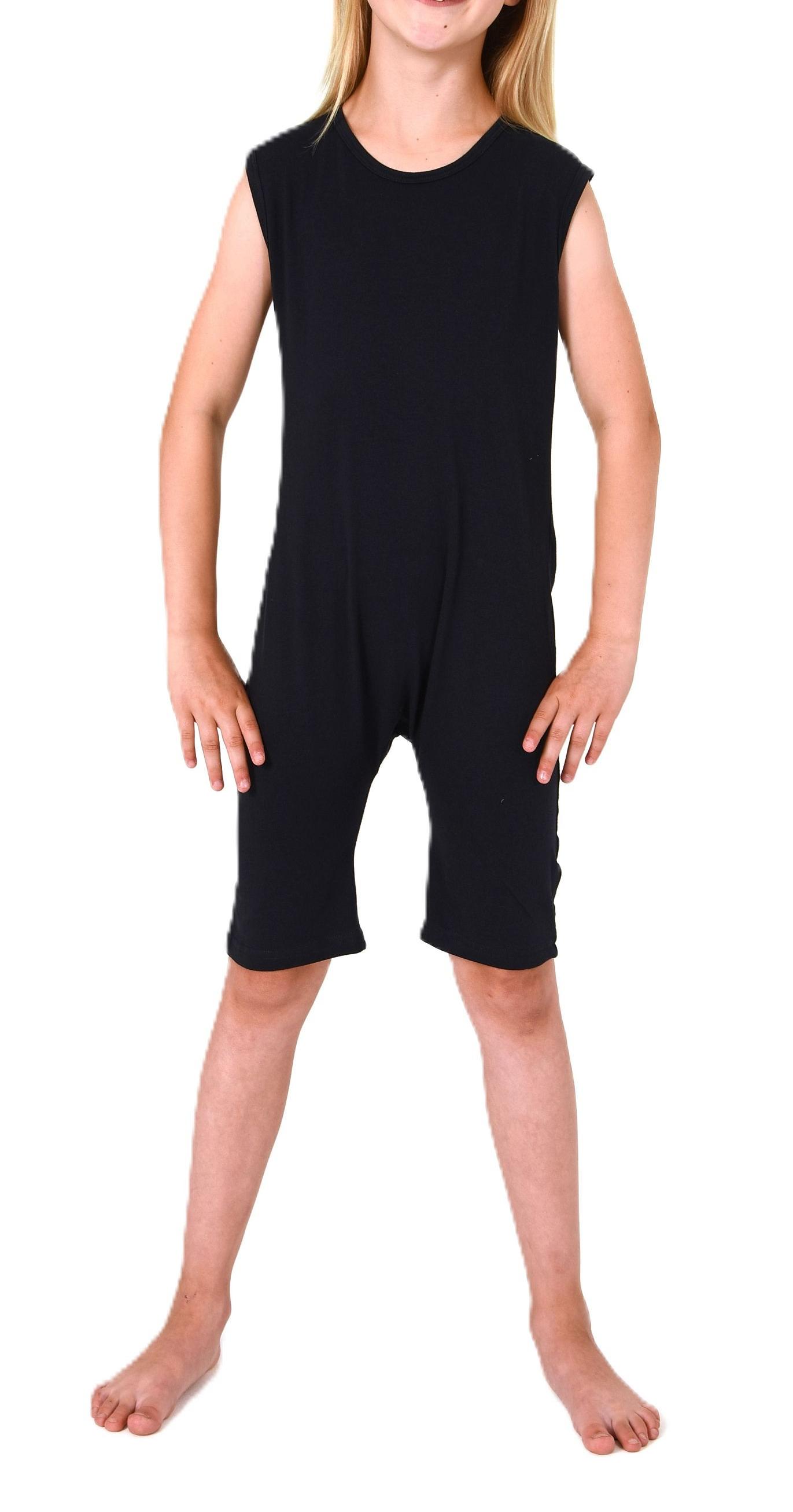 Kinder Pflegebody ohne Ärmel - UNISEX - mit diagonalem Reißverschluss am Rücken