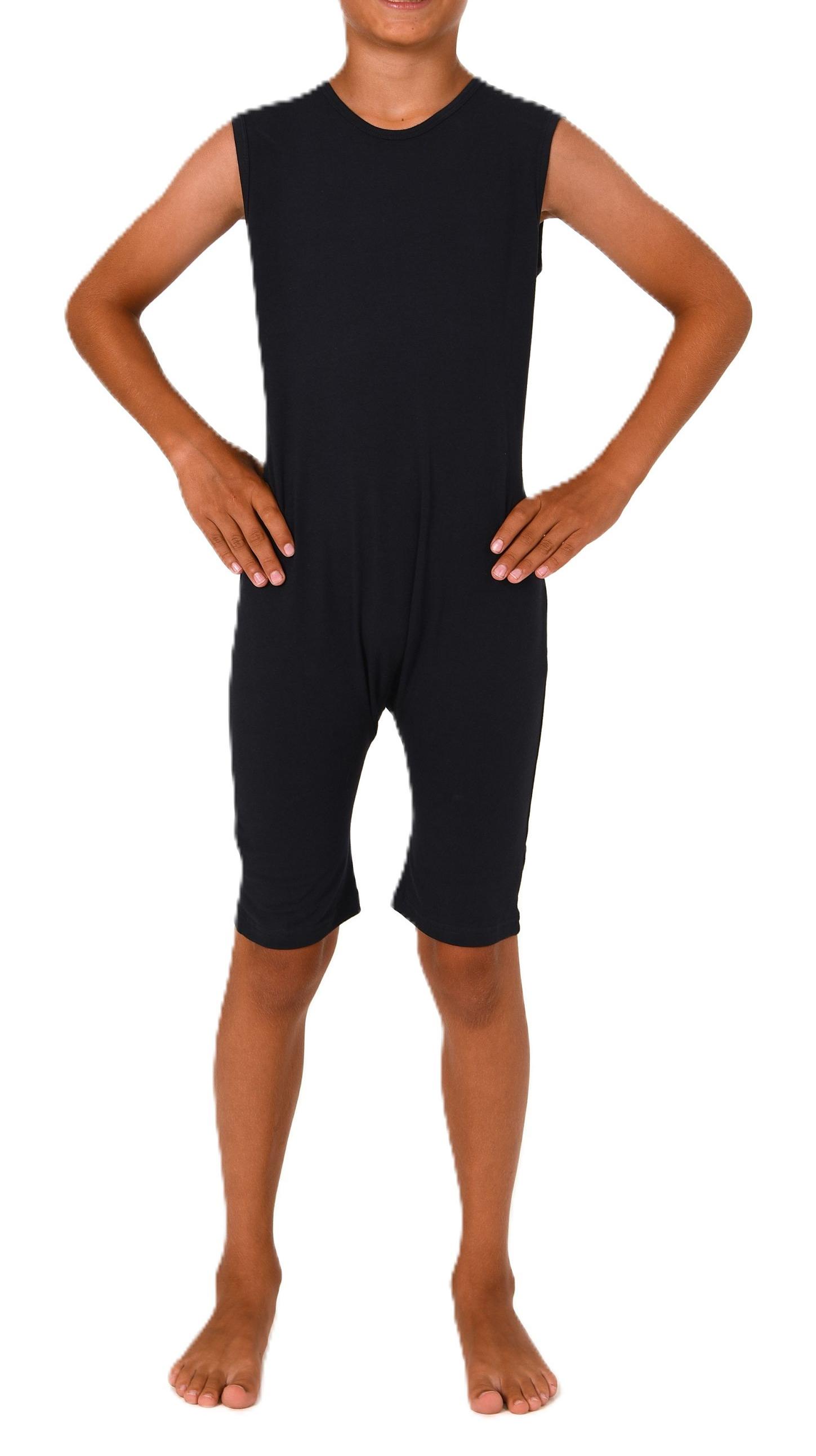 Kinder Pflegebody ohne Ärmel - UNISEX - mit diagonalem Reißverschluss am Rücken