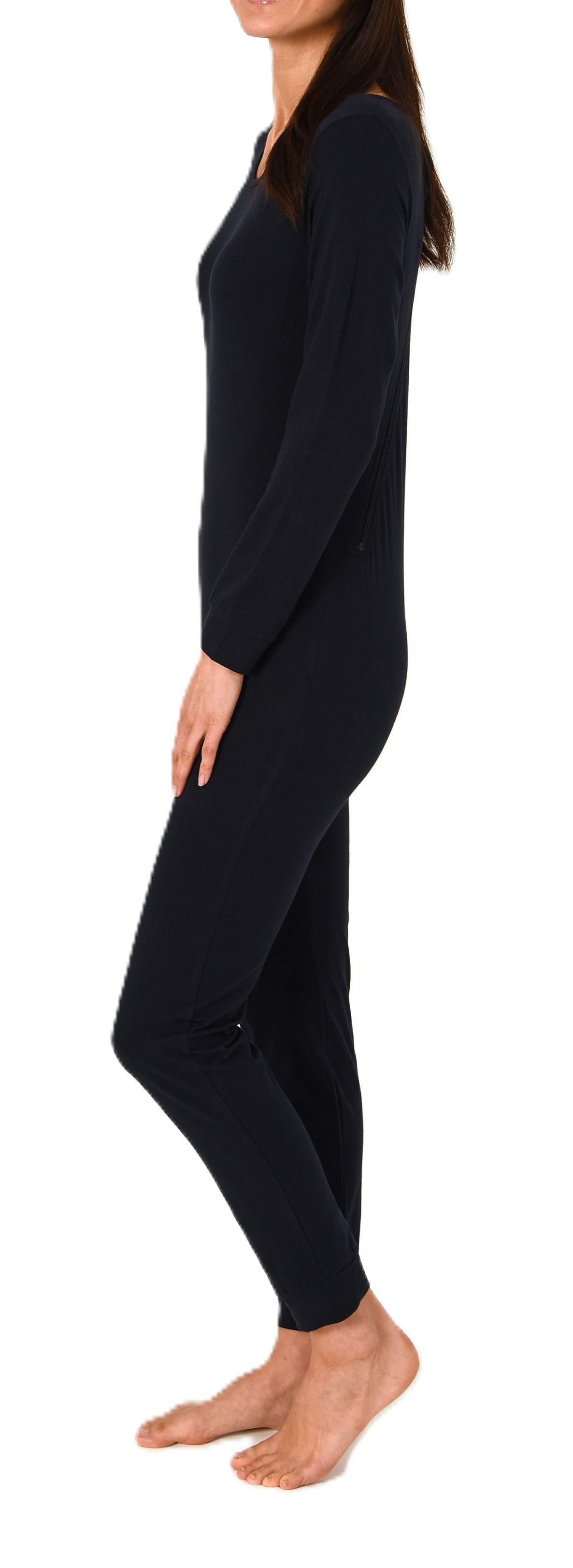 Pflegebody langarm – UNISEX – Einteiler Body Schlafananzug mit Reißverschluss am Rücken