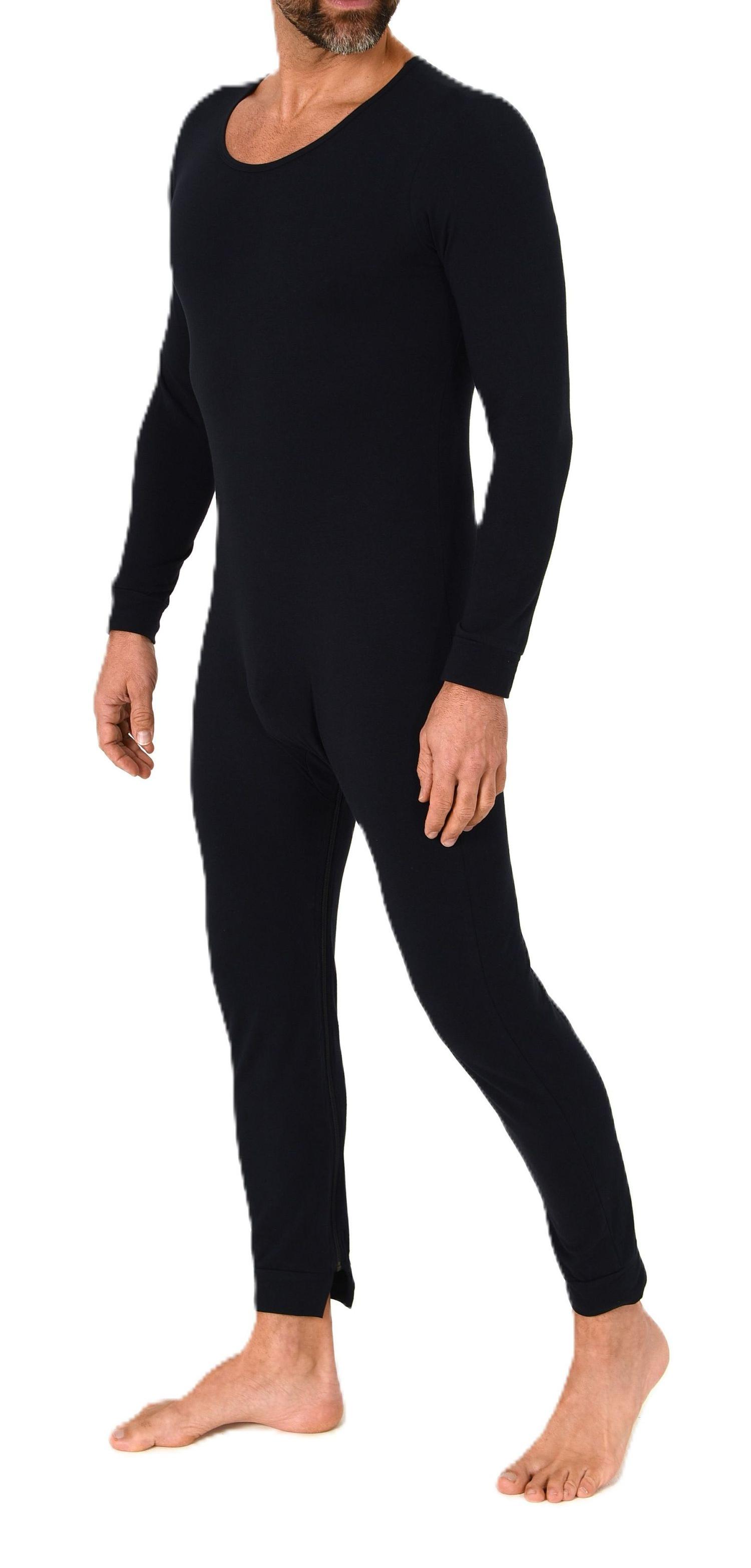 Pflegebody langarm – UNISEX – Einteiler Body Schlafananzug mit Beinreißverschluss