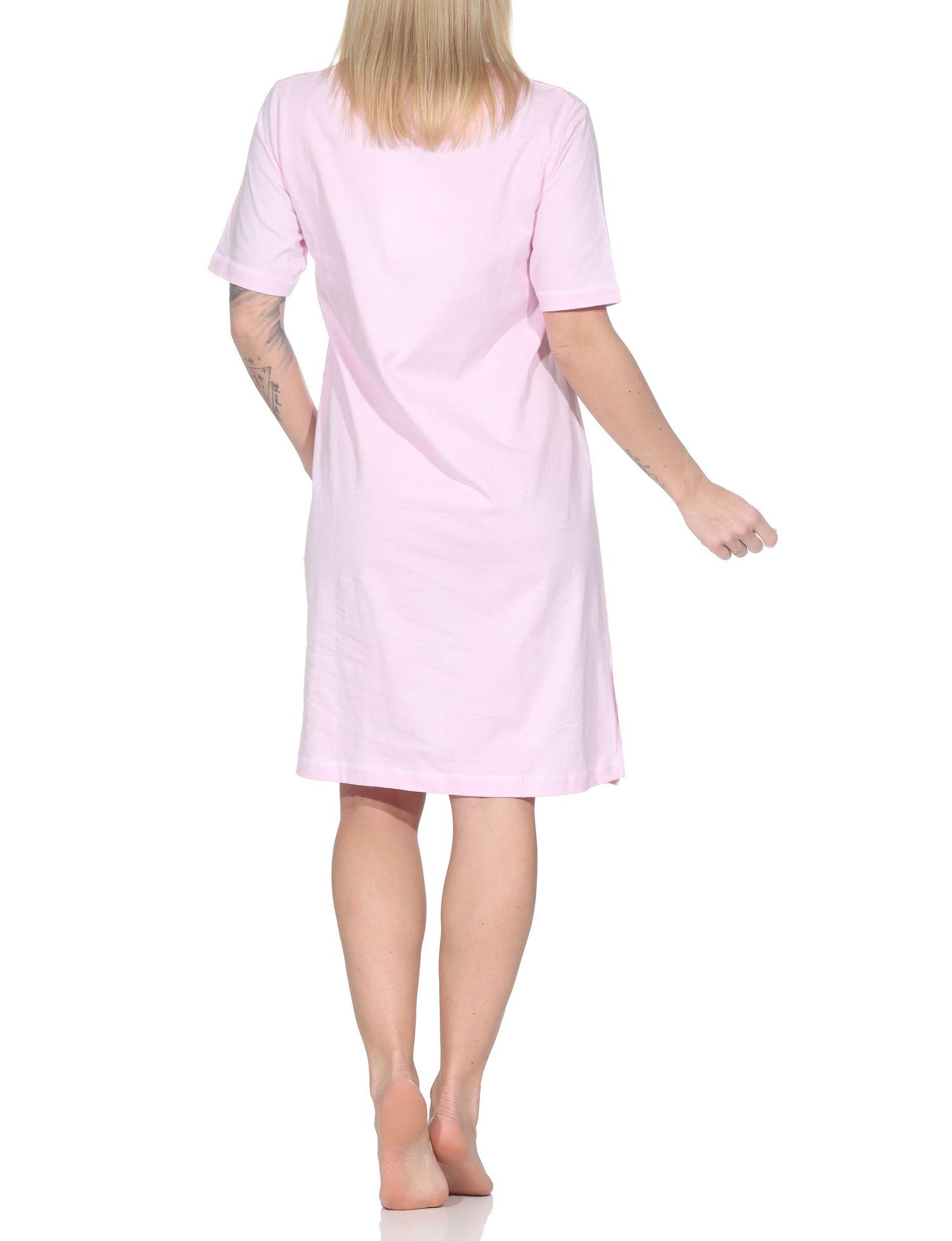 Normann Damen kurzarm Nachthemd mit Herz Motiv Normann Damen kurzarm Nachthemd mit Herz Motiv