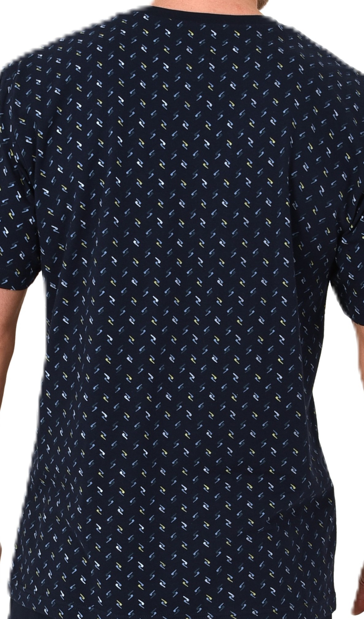 Normann Herren Schlafanzug kurzarm Shorty Pyjama in edler Minimal Print Optik Normann Herren Schlafanzug kurzarm Shorty Pyjama in edler Minimal Print Optik