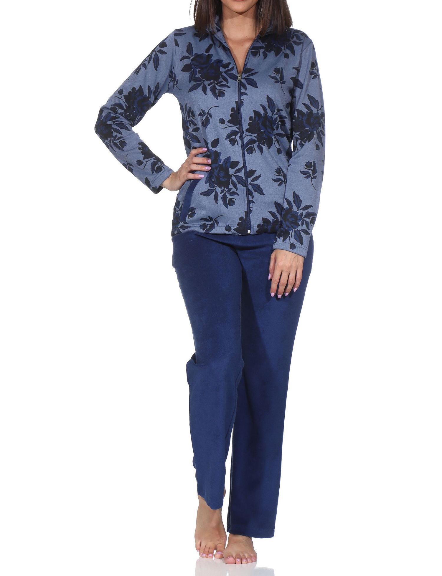 Normann Damen Frottee Hausanzug / Freizeitanzug in edler Optik - auch in Übergrößen