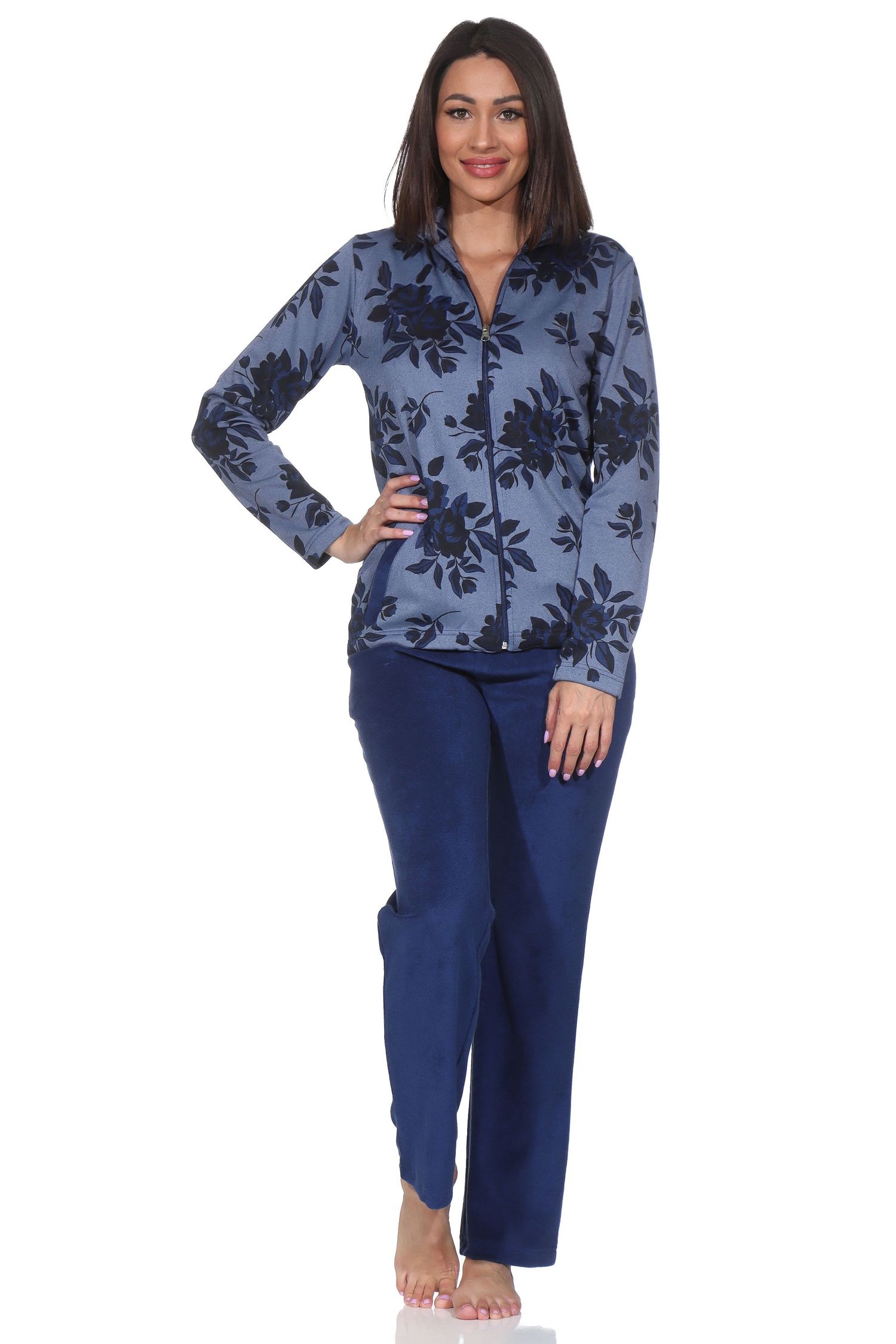 Normann Damen Frottee Hausanzug / Freizeitanzug in edler Optik - auch in Übergrößen Normann Damen Frottee Hausanzug / Freizeitanzug in edler Optik - auch in Übergrößen