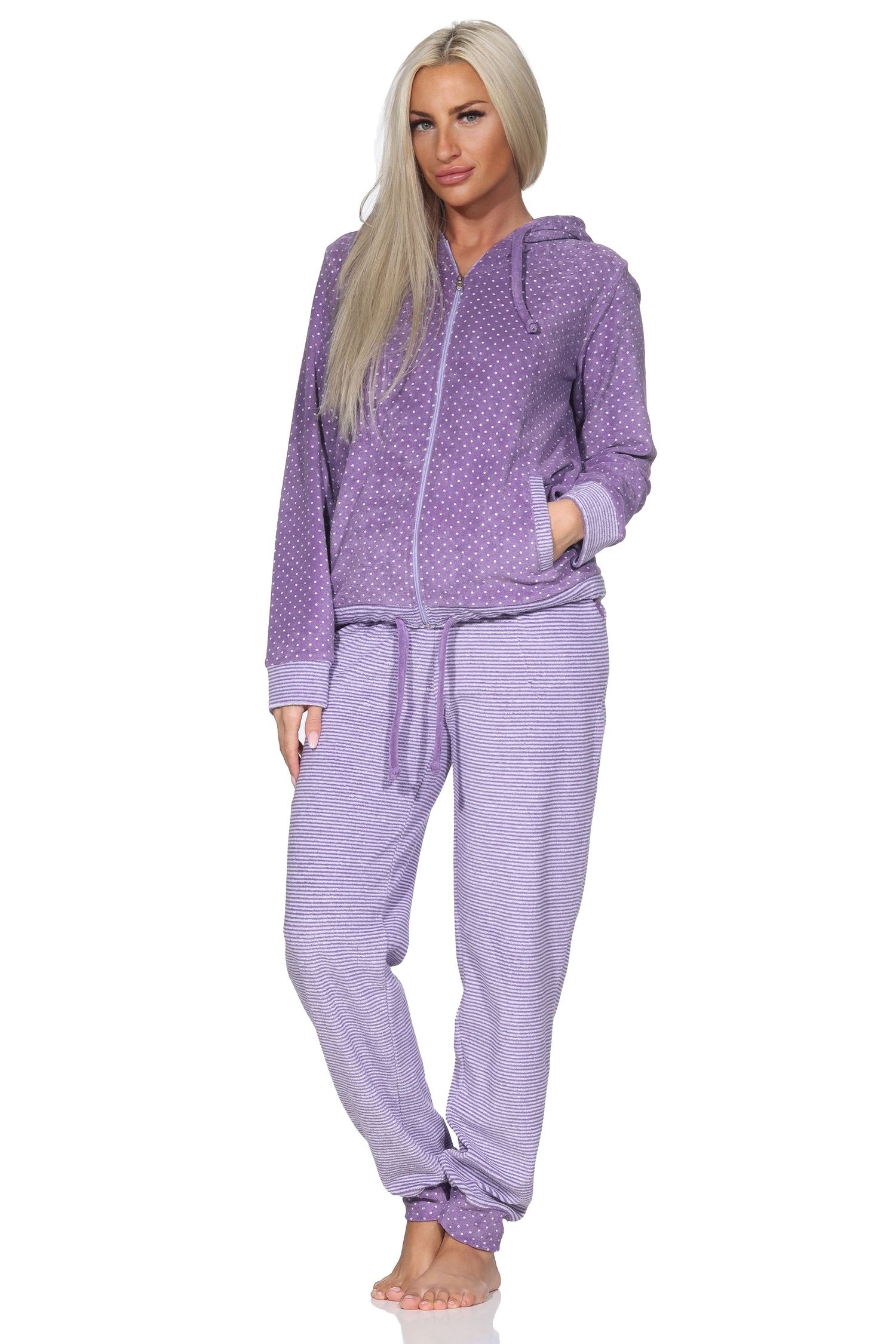 Normann Damen Frottee Hausanzug / Freizeitanzug in chilliger Optik - auch in Übergröße Normann Damen Frottee Hausanzug / Freizeitanzug in chilliger Optik - auch in Übergröße