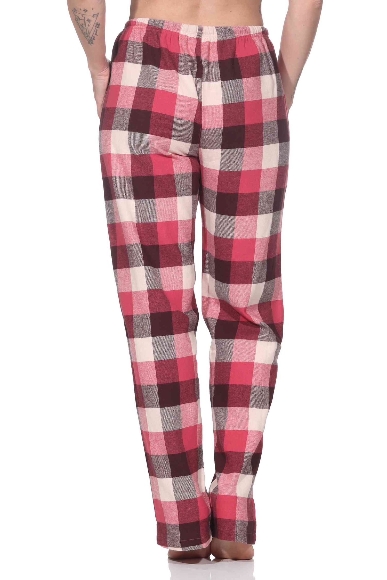 Normann Damen Flanell Schlafanzug Hose kariert – Schlafhose ideal zum relaxen Normann Damen Flanell Schlafanzug Hose kariert – Schlafhose ideal zum relaxen