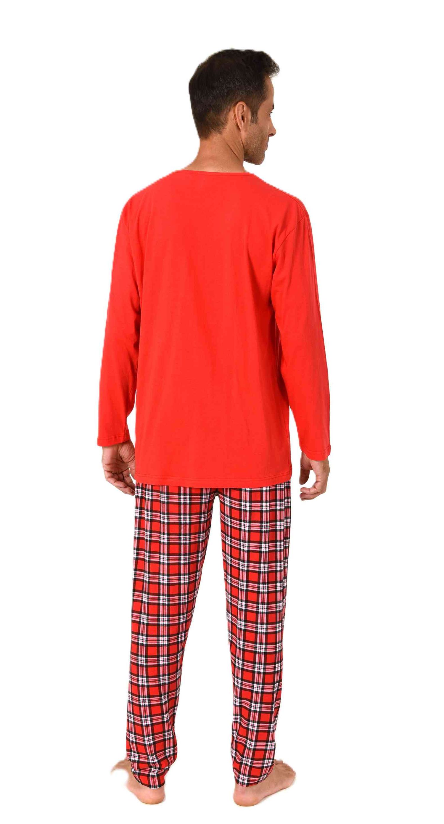 Normann Herren langarm Weihnachts Schlafanzug Pyjama mit lustigen Weihnachts Motiv Normann Herren langarm Weihnachts Schlafanzug Pyjama mit lustigen Weihnachts Motiv