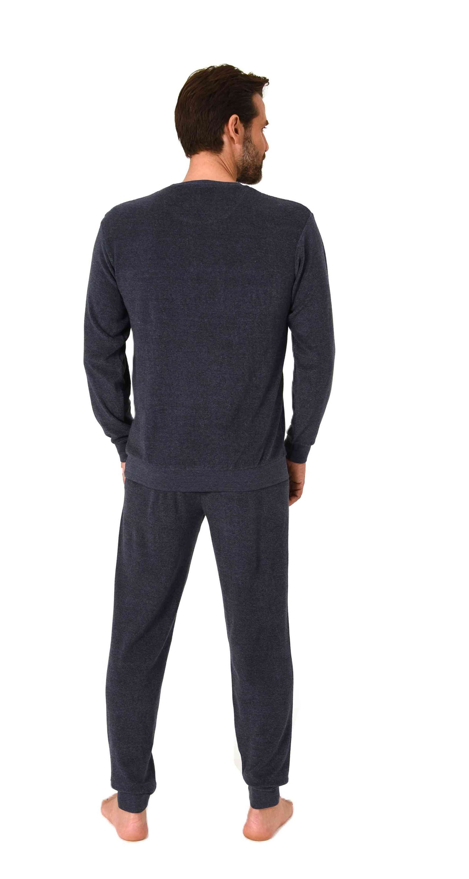 Normann Herren Frottee Schlafanzug lang mit Bündchen in edler Optik - auch in Übergrößen Normann Herren Frottee Schlafanzug lang mit Bündchen in edler Optik - auch in Übergrößen