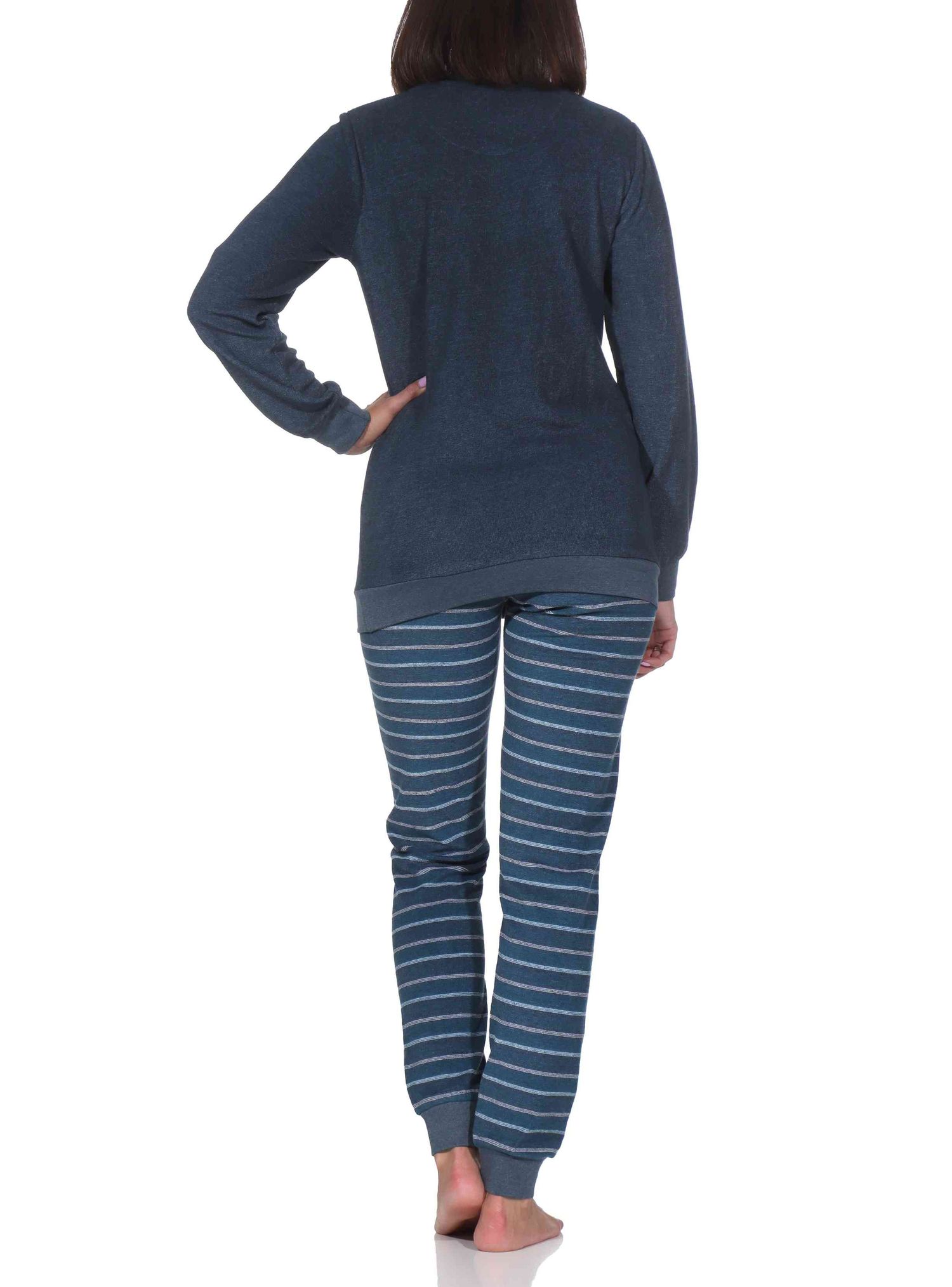 Normann Damen Frottee Schlafanzug mit Bündchen + Knopfleiste am Hals - auch in Übergrößen Normann Damen Frottee Schlafanzug mit Bündchen + Knopfleiste am Hals - auch in Übergrößen