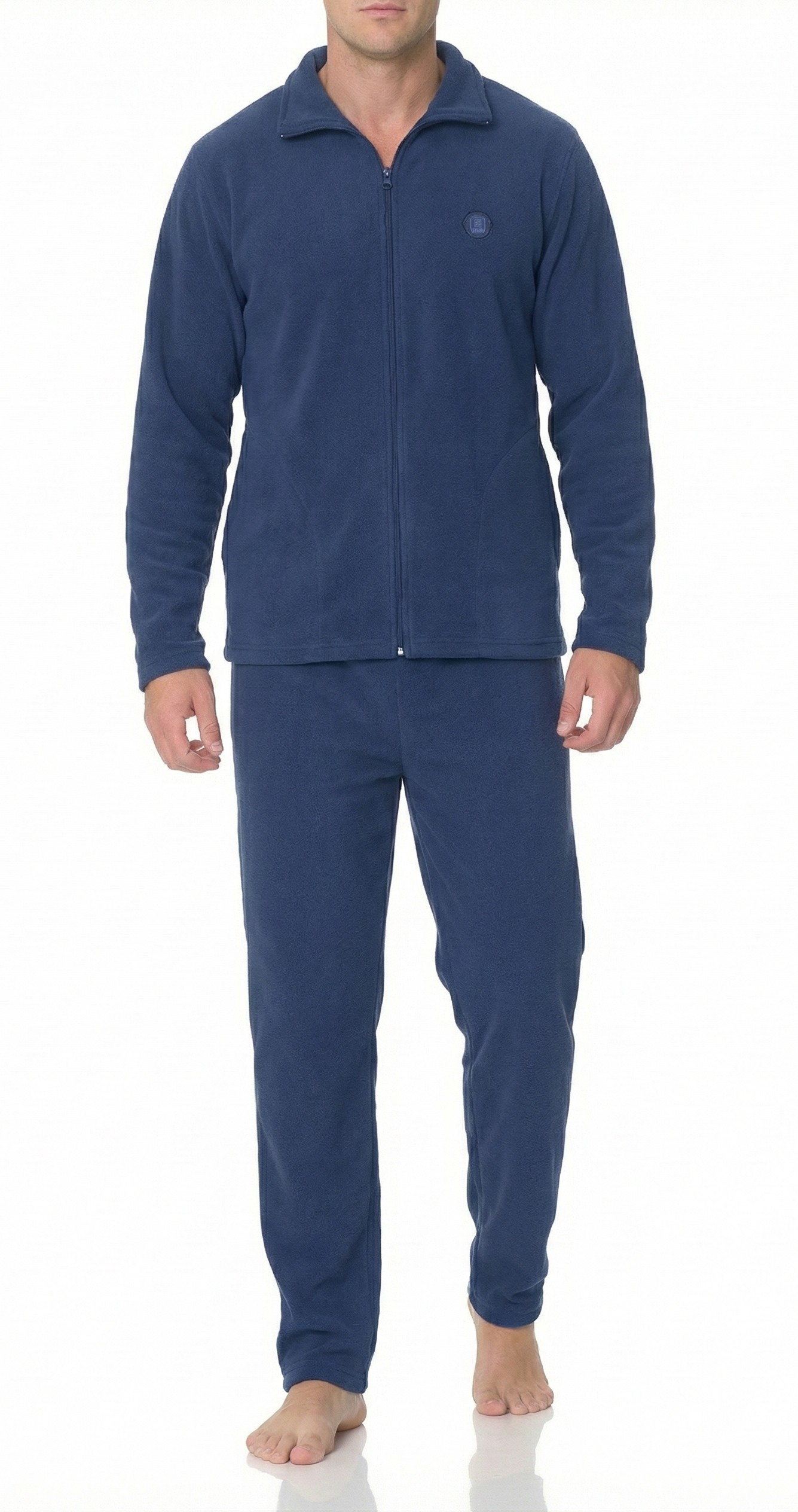Eleganter Polarfleece Herren Hausanzug Trainingsanzug Freizeitanzug Jogginganzug