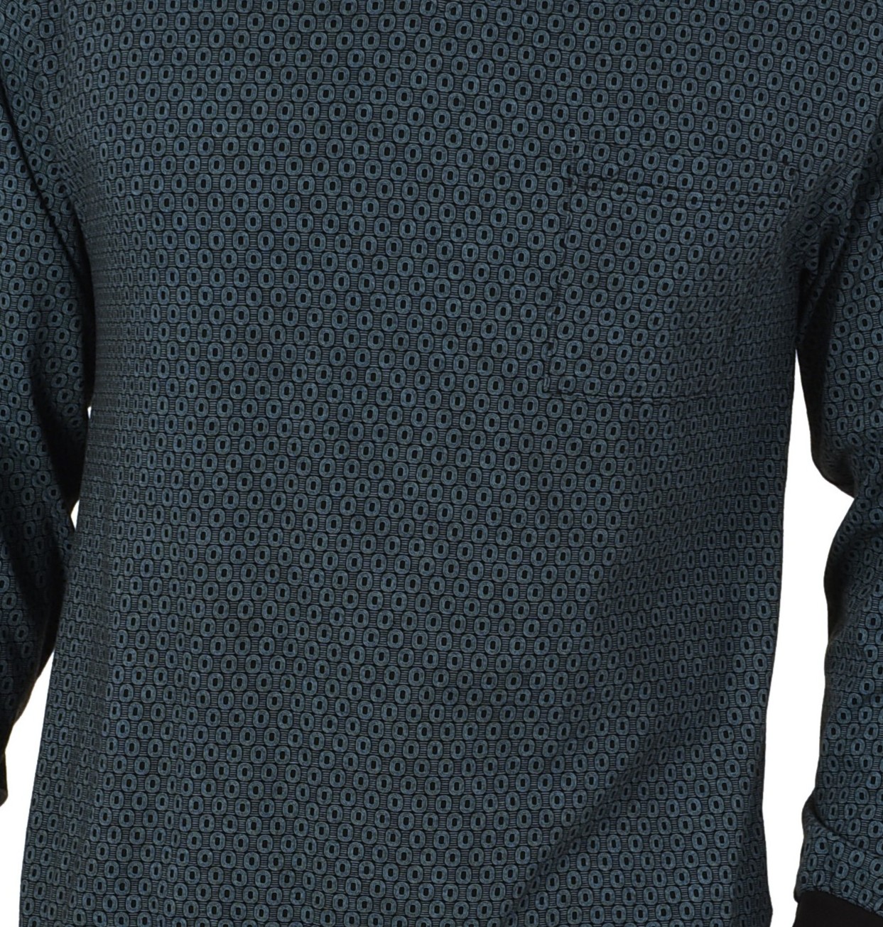 Normann Herren Schlafanzug lang mit Bündchen Single Jersey – auch in Übergrösse verfügbar