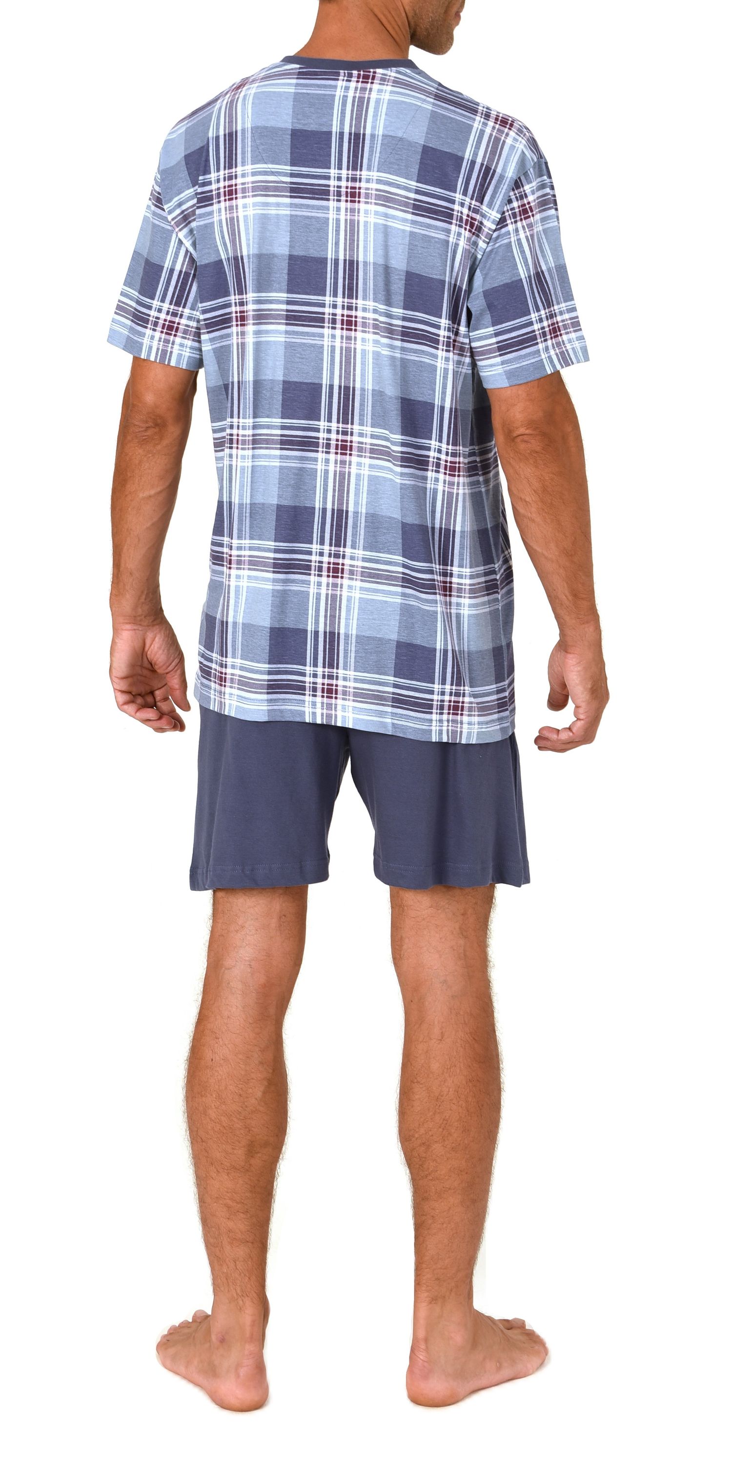 Normann Herren kurzarm Schlafanzug Shorty Pyjama aus Single Jersey - auch in Übergröße Normann Herren kurzarm Schlafanzug Shorty Pyjama aus Single Jersey - auch in Übergröße