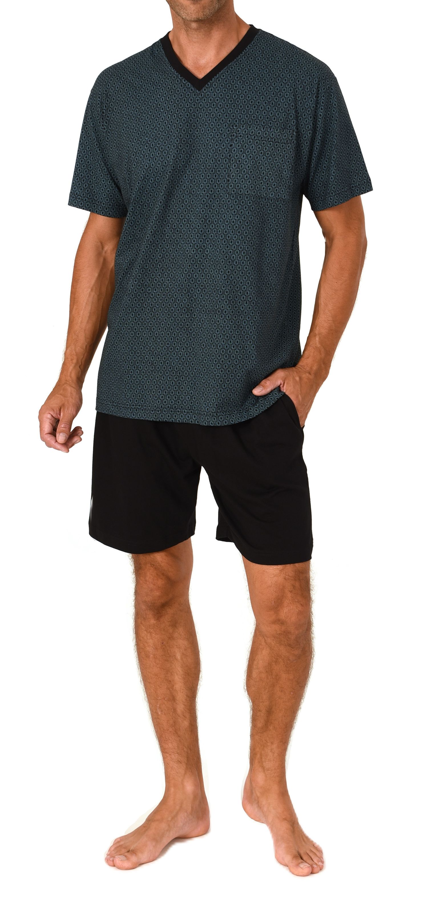 Normann Herren kurzarm Schlafanzug Shorty – Pyjama auch in Übergrössen verfügbar Normann Herren kurzarm Schlafanzug Shorty – Pyjama auch in Übergrössen verfügbar