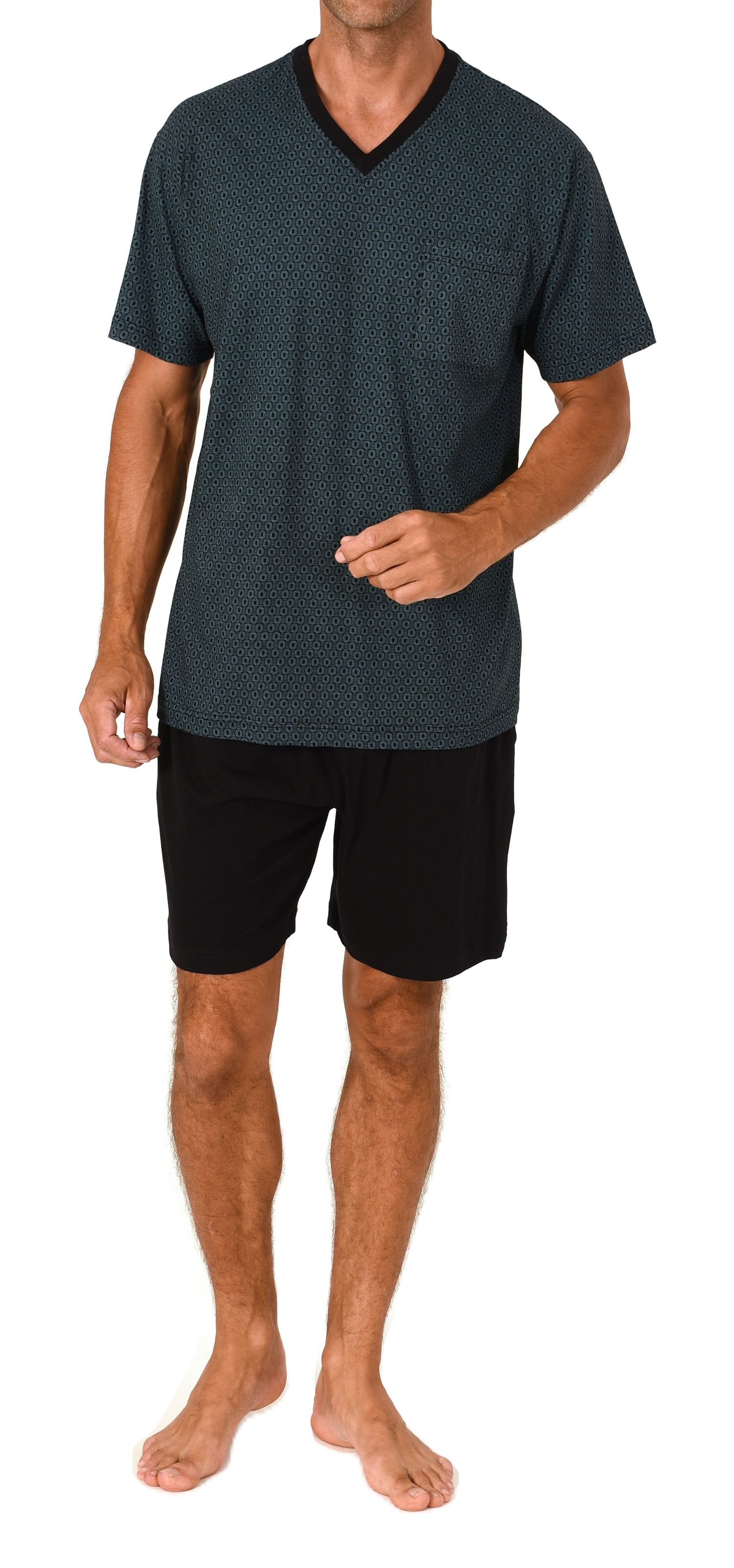 Normann Herren kurzarm Schlafanzug Shorty – Pyjama auch in Übergrössen verfügbar Normann Herren kurzarm Schlafanzug Shorty – Pyjama auch in Übergrössen verfügbar