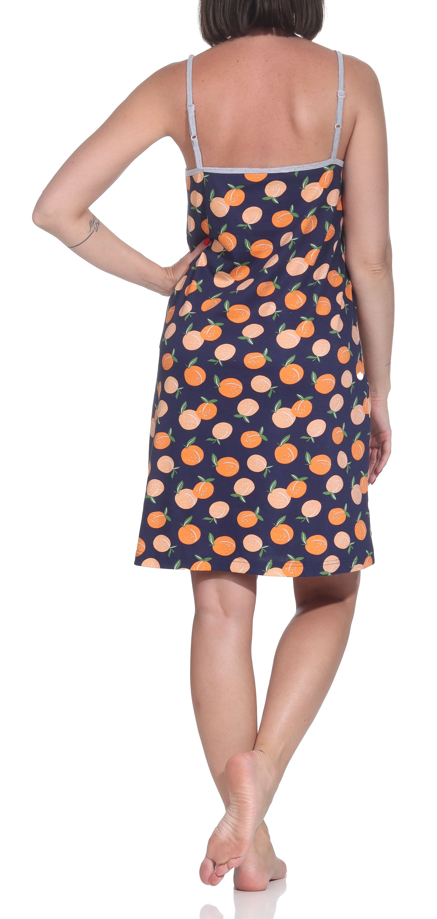 Normann Damen Spaghetti-Träger Nachthemd – Sommerliche Optik – auch in Übergrößen