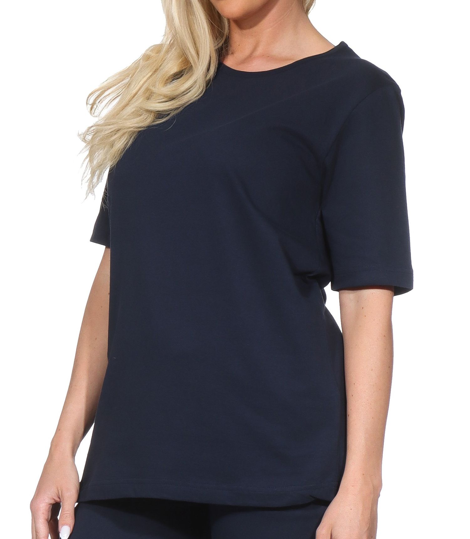 Damen kurzarm Schlafanzug Oberteil Pyjama Shirt Mix & Match – ideal zum kombinieren