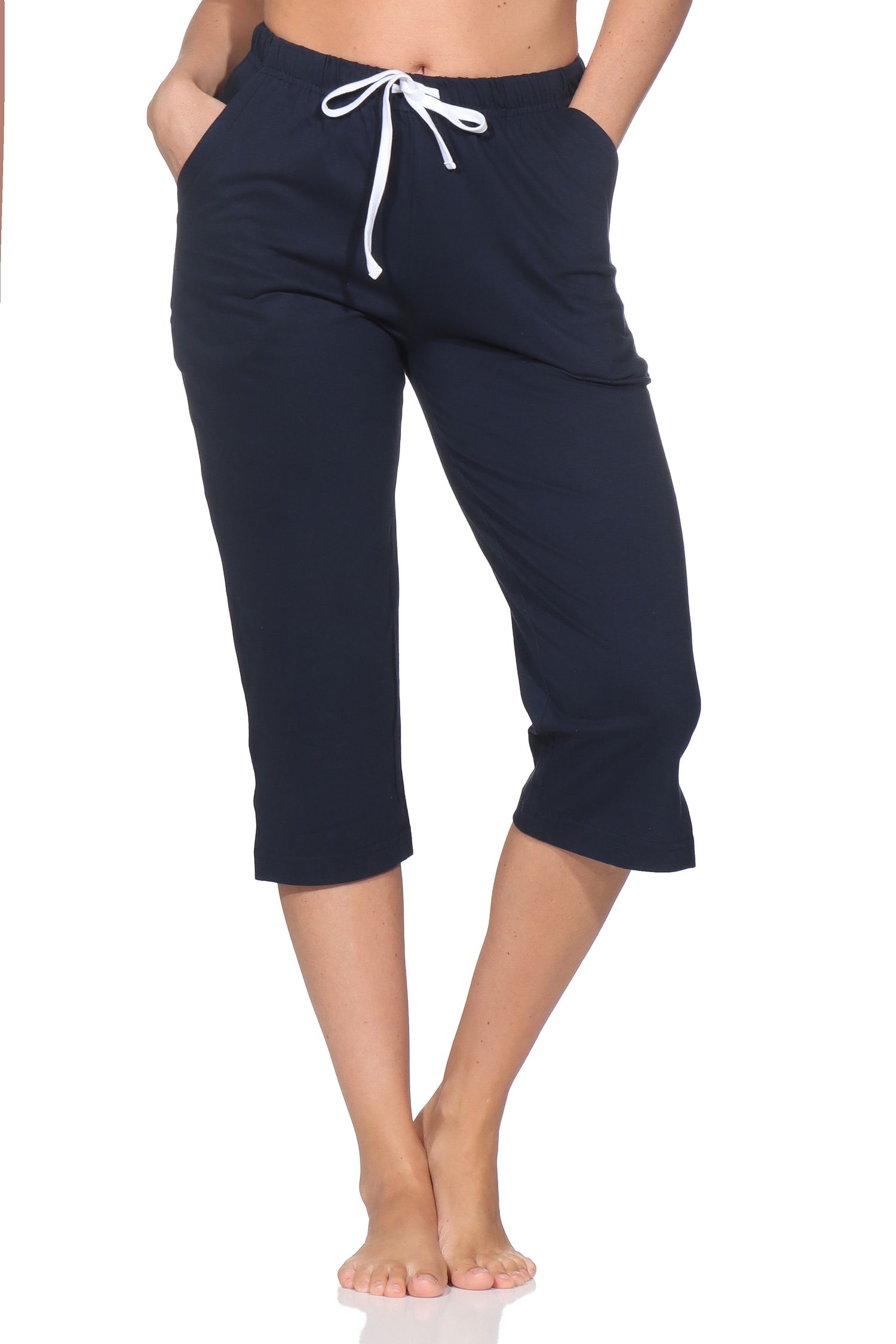 Damen Schlafanzug Pyjama Capri-Hose 3/4-lang - Mix & Match - perfekt zu kombinieren