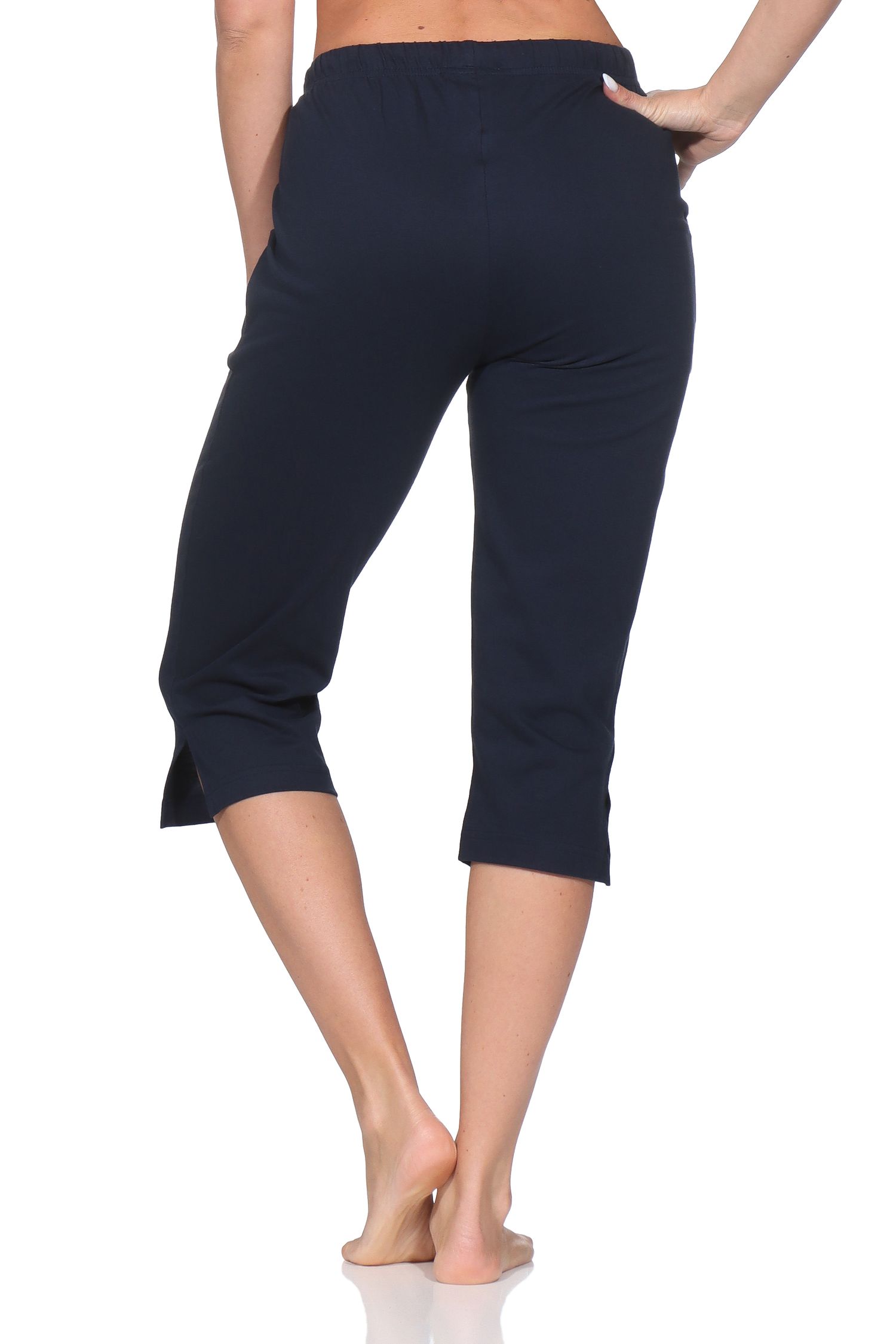Damen Schlafanzug Pyjama Capri-Hose 3/4-lang - Mix & Match - perfekt zu kombinieren