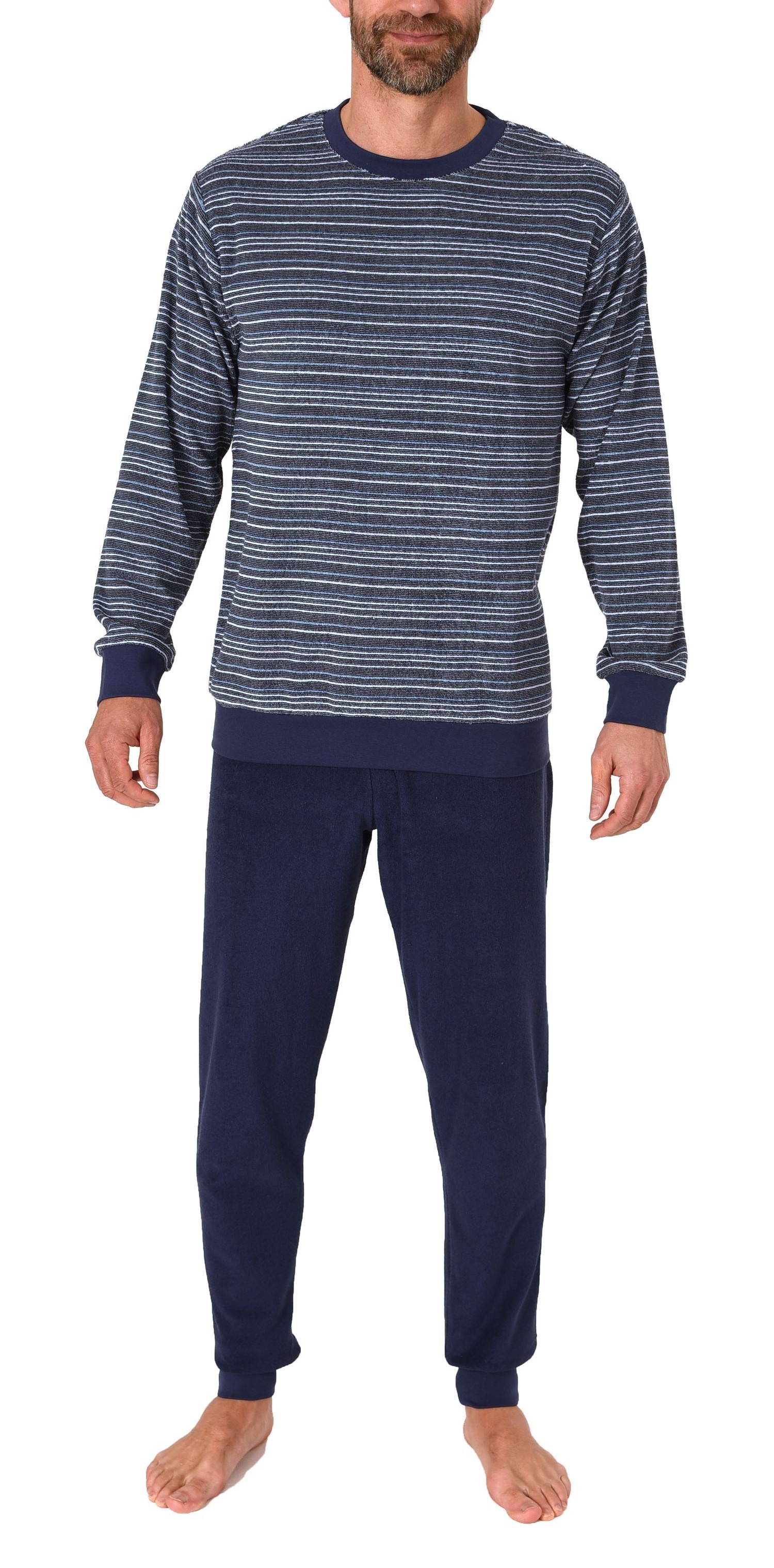 AKTIONSANGEBOT!! 3 Herren Frottee  Pyjama von NORMANN für 60 EUR (= 20 € /St)