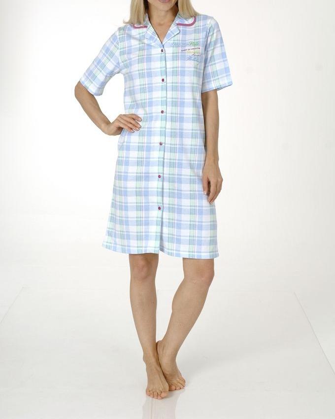 Damen Kurznachthemd durchknöpfbar, (auch in ÜBERGRÖSSEN erhältlich)  523966