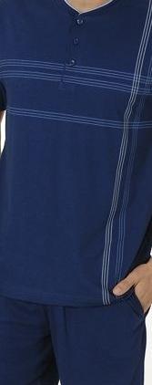 NORMANN Herren Pyjama, Bündchen, ProKlima-Qualität,  Übergrössen erhält.  511965