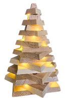     Deko-Weihnachtsbaum aus Fichte mit LED-Kette