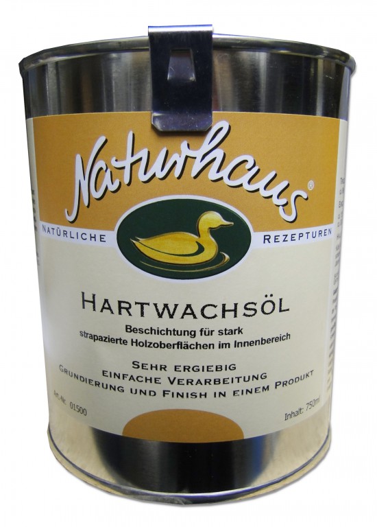 Naturhaus Hartwachsöl Weiß 750 ml | Parkett Wanke