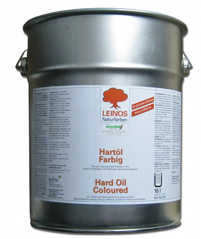 Leinos Hartöl Farbig 240 10 L | Parkett Wanke