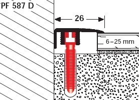 Parkettfreund Endprofil PF 587 D 100 cm