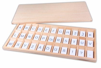 Anleitung Aufgedruckte Buchstaben im Holzkasten