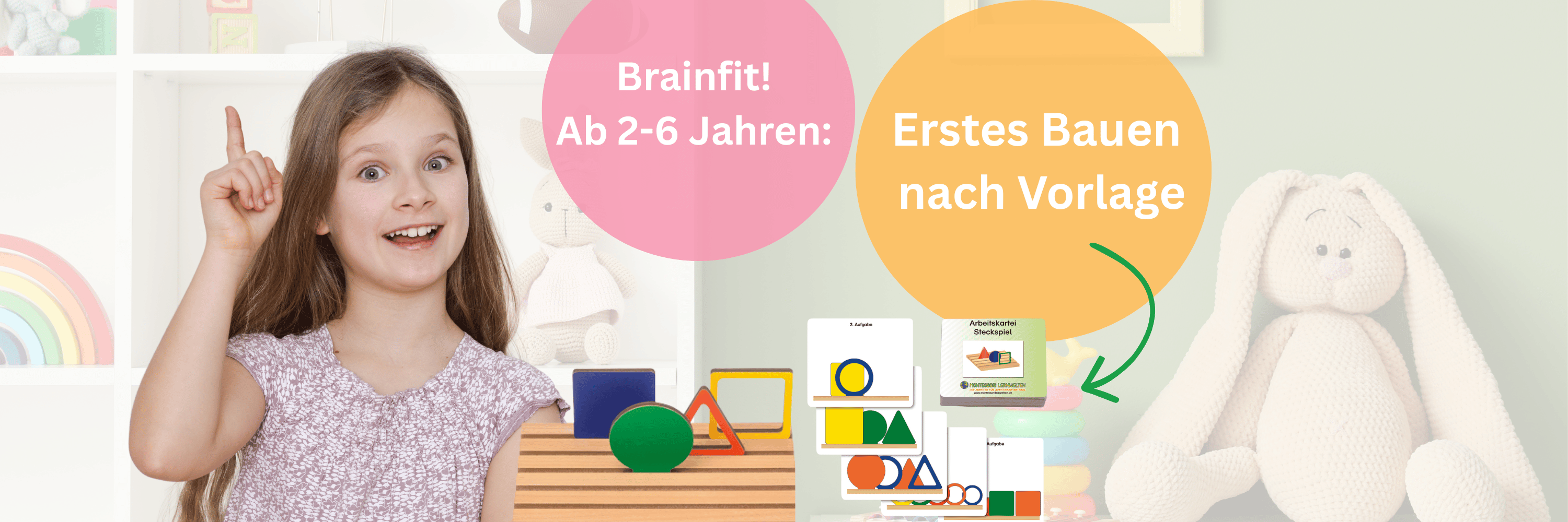 Brainfit! Ab 2-6 Jahren: Erstes Bauen nach Vorlage