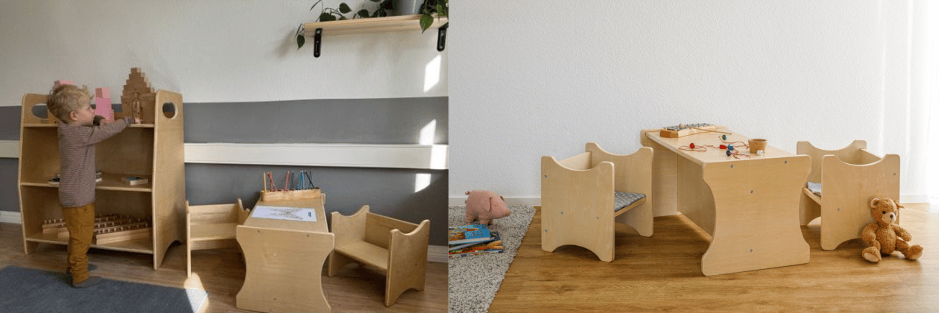 Kleinkindzimmer nach Montessori: Selbstständigkeit fördern & Spielträume ebnen mit den Wendemöbeln