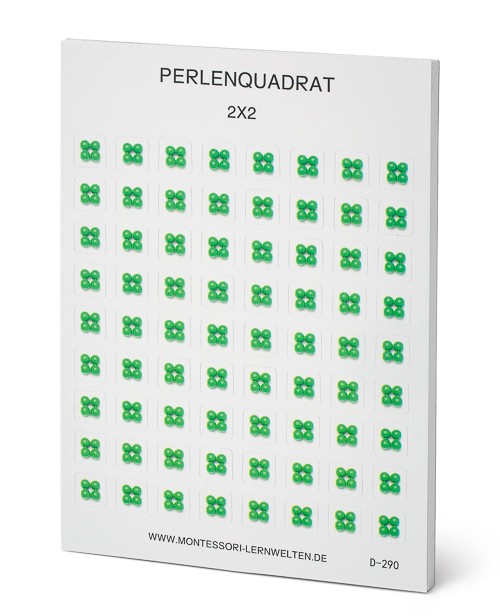 Zweier-Perlenquadrate, Aufkleberblock mit 20 Seiten Zweier-Perlenquadrate, Aufkleberblock mit 20 Seiten