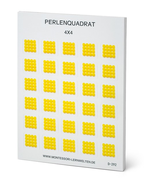 Vierer-Perlenquadrate, Aufkleberblock mit 20 Seiten Vierer-Perlenquadrate, Aufkleberblock mit 20 Seiten