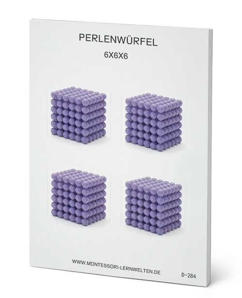 Sechser-Perlenwürfel, Aufkleberblock mit 20 Seiten Sechser-Perlenwürfel, Aufkleberblock mit 20 Seiten