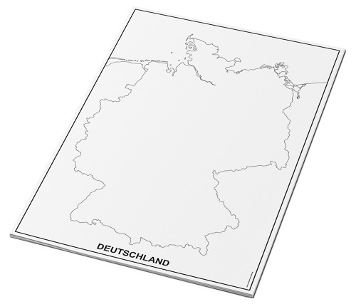 Umrisskarten Deutschland im A3-Format - Küsten und Grenze - 25 Seiten Umrisskarten Deutschland im A3-Format - Küsten und Grenze - 25 Seiten