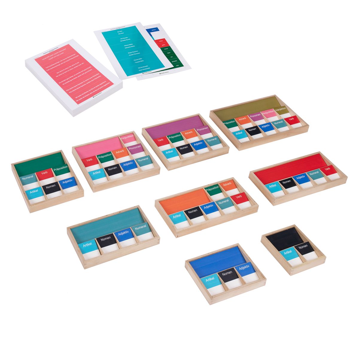 Fächerkästen, 9-teiliges Set Fächerkästen, 9-teiliges Set