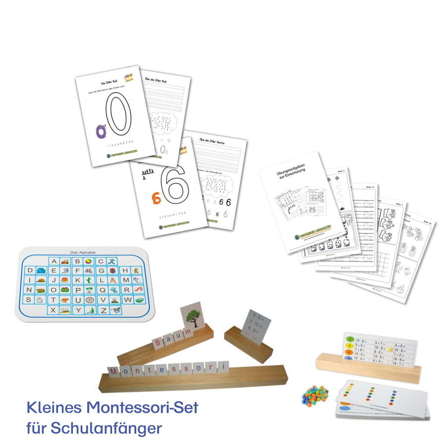 Kleines Montessori-Set für Schulanfänger Kleines Montessori-Set für Schulanfänger