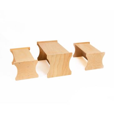 Panca reversibile in legno - qualità premium facile da pulire    - Il negozio per i Materiali Montessori, Materiali  di perle, Matematica, Materiali Sensoriali