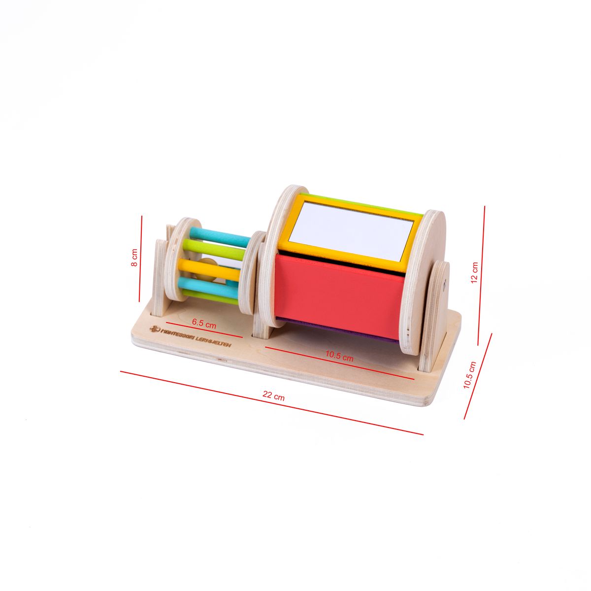 Giocattolo Montessori 3-in-1 Adena In Legno | Raccolta Carote, Scatola Monete E Abbinamento Colori | Da 1 A 3 Anni