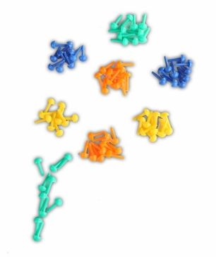 80 chiodini colorati   - Il negozio per i Materiali  Montessori, Materiali di perle, Matematica, Materiali Sensoriali