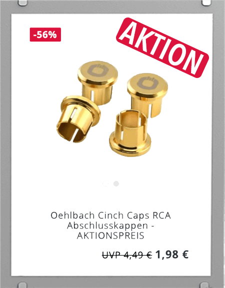 Oehlbach Cinch Caps RCA Abschlusskappen - AKTIONSPREIS