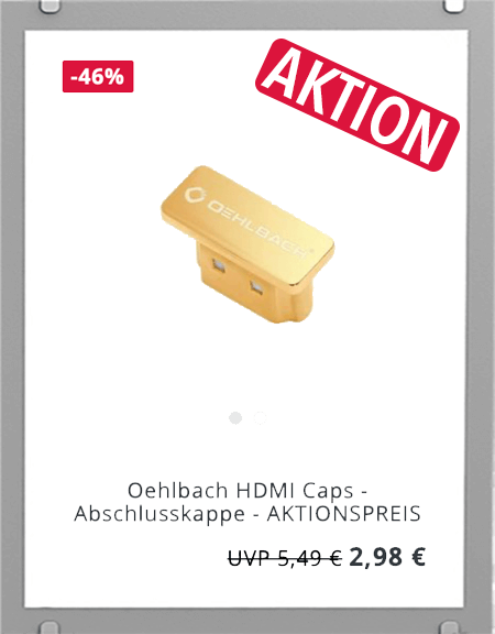 Oehlbach HDMI Caps - Abschlusskappe - AKTIONSPREIS