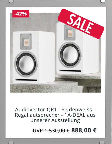 Audiovector QR1 - Seidenweiss - Regallautsprecher - 1A-DEAL aus unserer Ausstellung