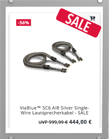 ViaBlue™ SC6 AIR Silver Single-Wire Lautsprecherkabel